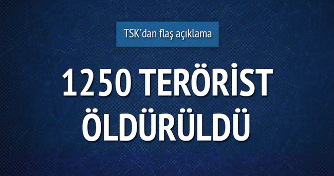 Kırsal’daki operasyonda 1250 PKK’lı öldürüldü