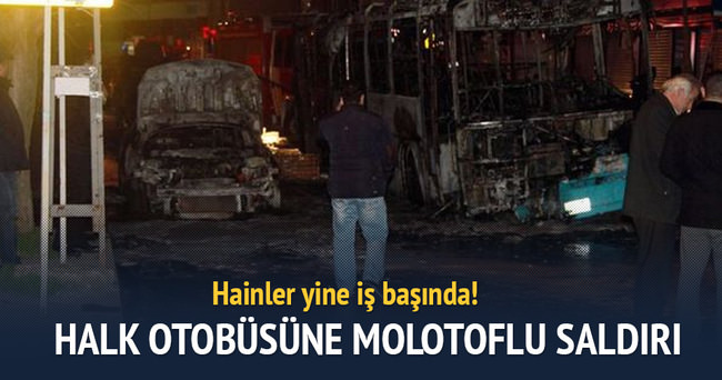 İstanbul Kağıthane’de halk otobüsüne molotoflu saldırı