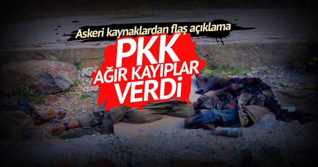Askeri kaynaklar: PKK ağır kayıplar verdi