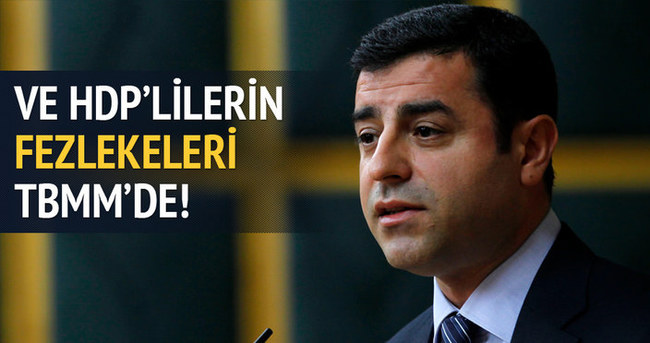 HDP’lilerin fezlekeleri TBMM’de