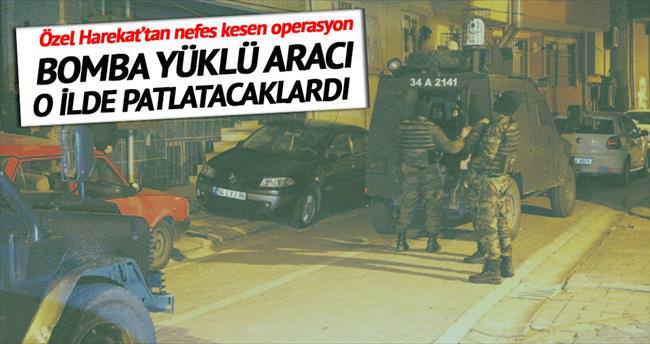 O bomba yüklü araç İstanbul’da patlatılacaktı