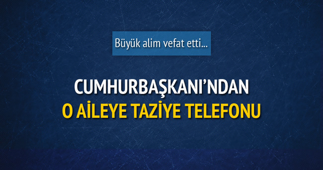 Cumhurbaşkanı Erdoğan, Ahmet Yaşar’ın ailesine başsağlığı telefonu