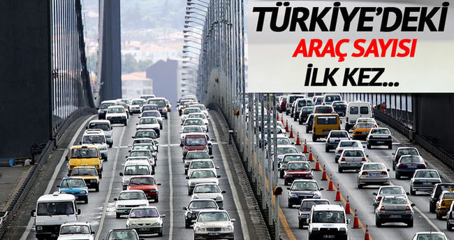 Türkiye’deki araç sayısı açıklandı