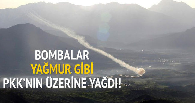 Obüsler PKK’yı vurdu!