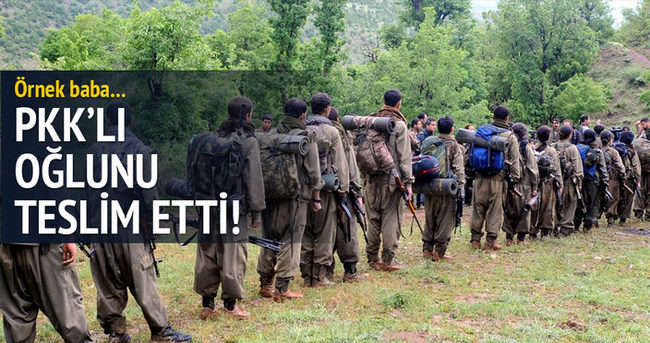 Babası terörist oğlunu teslim etti!