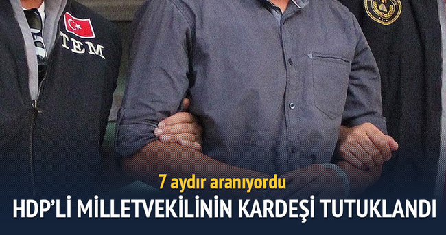 HDP’li milletvekilinin kardeşi terör örgütü üyeliğinden tutuklandı