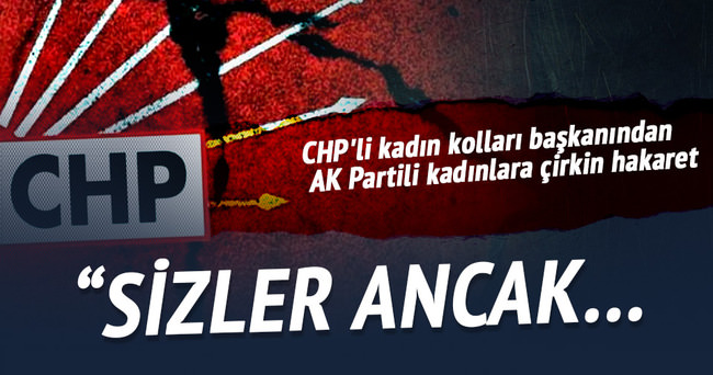 CHP’li kadın kolları başkanından AK Partili kadınlara hakaret