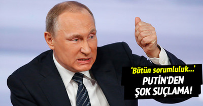Putin, doping krizinde onları suçladı!