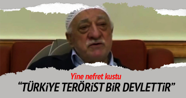 Gülen Türkiye’ye terörist dedi