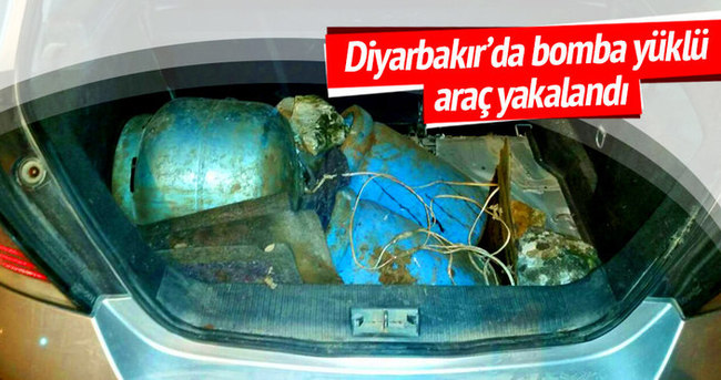 Diyarbakır’da bomba yüklü araç yakalandı