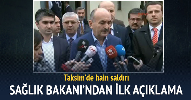 Sağlık Bakanı Mehmet Müezzinoğlu patlamaya ilişkin açıklamalar yaptı