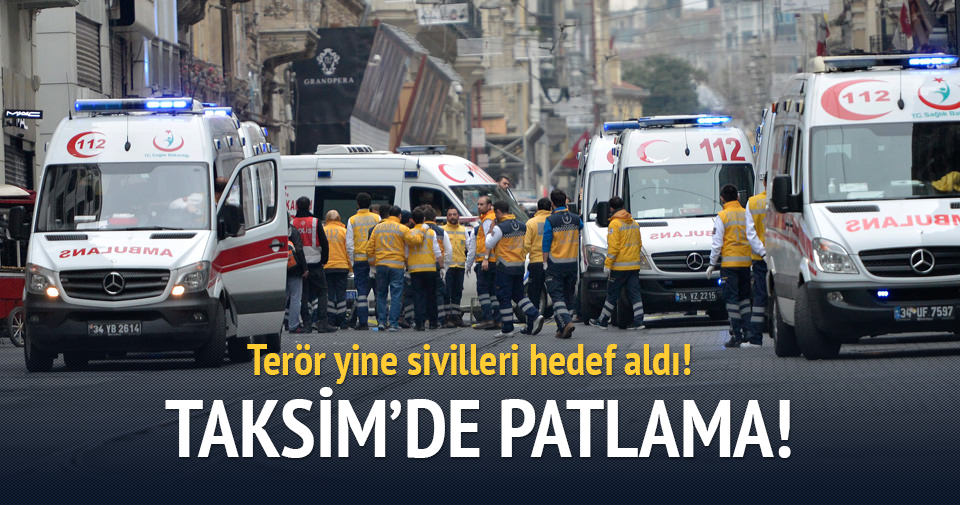 Taksim’de patlama