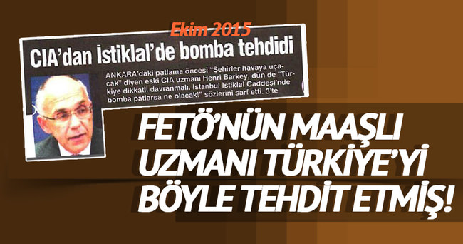 Fetö’nün maaşlı uzmanı Türkiye’yi böyle tehdit etmiş!