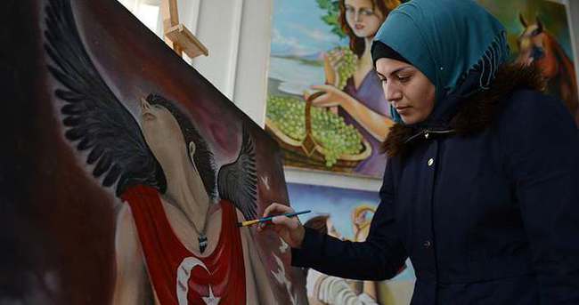 Sığınmacı ressamlardan Kilis’e ’Nobel’ desteği