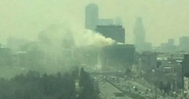 MHP İstanbul İl Başkanlığı’nın bulunduğu binada korkutan yangın