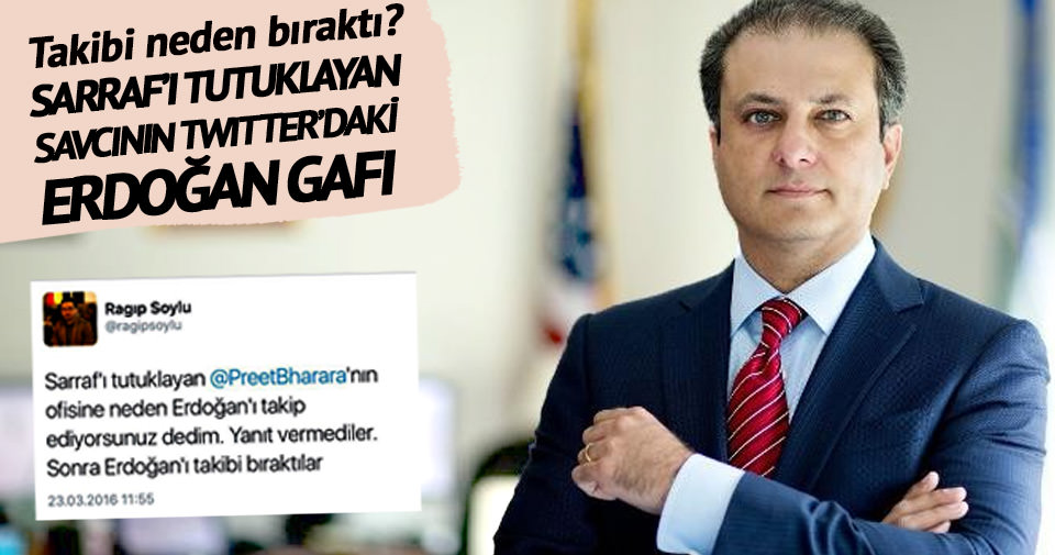 Sarraf’ı tutuklayan savcının Twitter’daki Erdoğan gafı