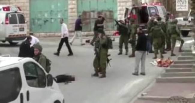 İsrail askeri yaralı halde yerde yatan Filistinliyi infaz etti