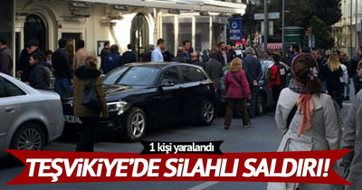 Teşvikiye’de silahlı saldırı: 1 yaralı