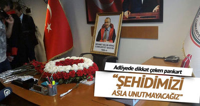 Şehit Savcı Mehmet Selim Kiraz için adliyede anma töreni