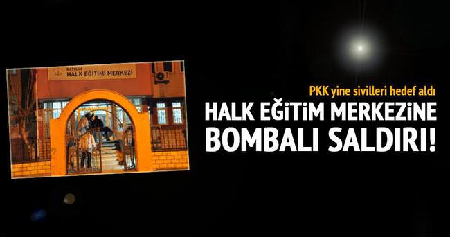 Batman’da halk eğitim merkezine bombalı saldırı!