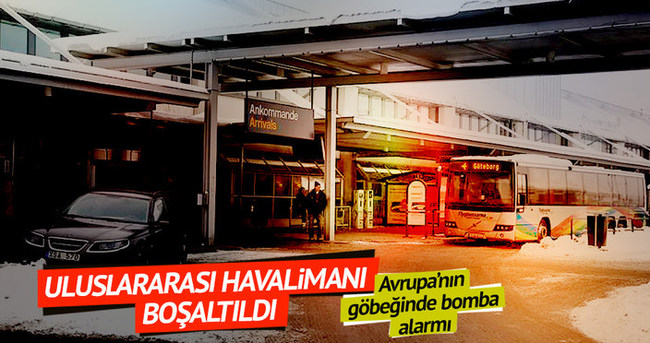 Göteborg havalimanına bomba ihbarı