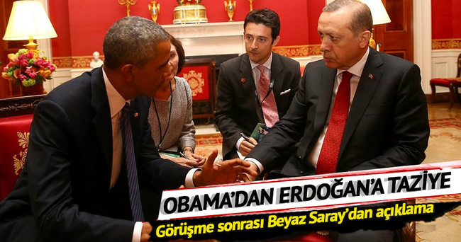 Obama Erdoğan’a taziyelerini iletti