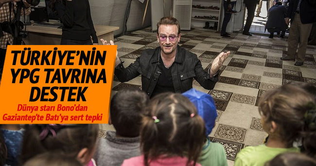 Bono’dan Türkiye’ye destek Batı’ya tepki
