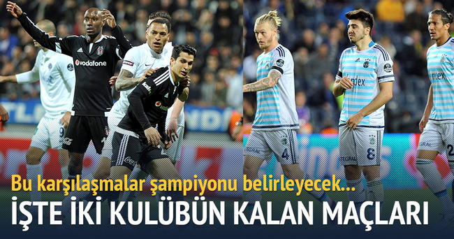 Beşiktaş ve Fenerbahçe’nin kader maçları