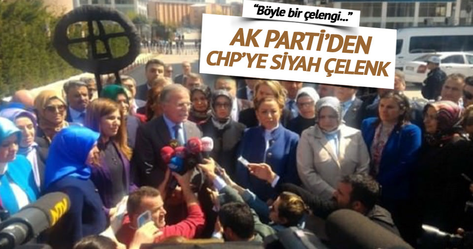 AK Parti’den CHP’ye siyah çelenk