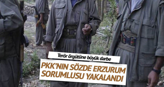 PKK’nın sözde Erzurum bölge sorumlusu yakalandı