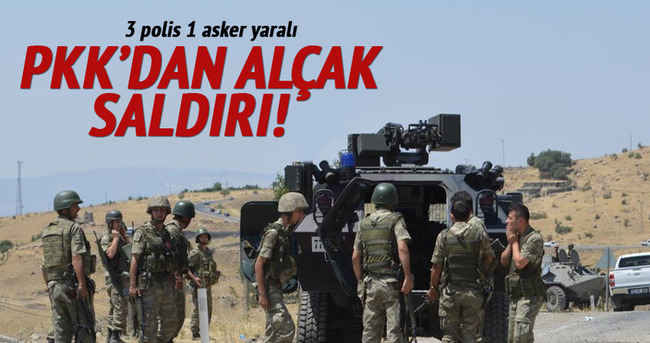 PKK’dan alçak saldırı: 3 polis 1 asker yaralı