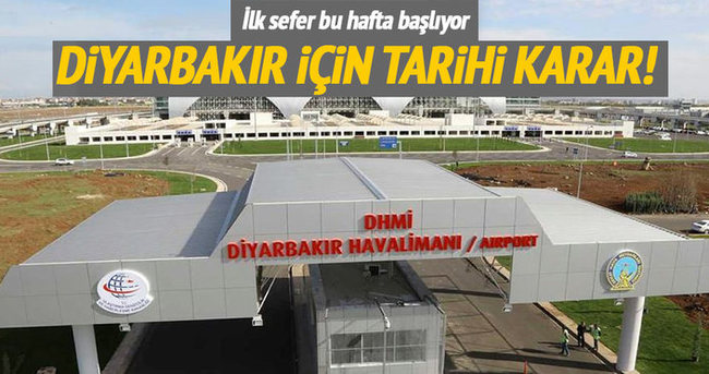 Diyarbakır Havalimanı, ’Hava Hudut Kapısı’ oldu