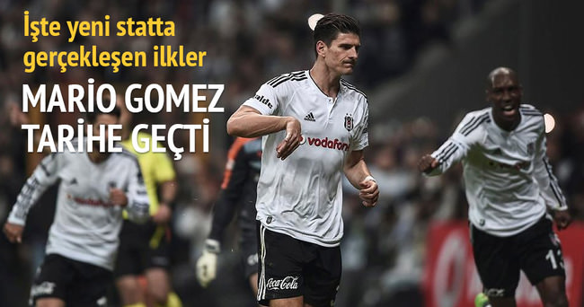Beşiktaş’ın golcü oyuncusu Mario Gomez tarihe geçti!