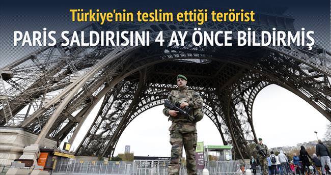 Türkiye’nin iade ettiği militan Fransa’yı uyarmış