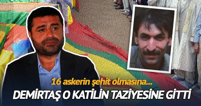 Demirtaş PKK’lı katilin taziyesine gitti