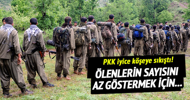 PKK öldürülen teröristlerin cesetlerini bahçeye gömüyor!