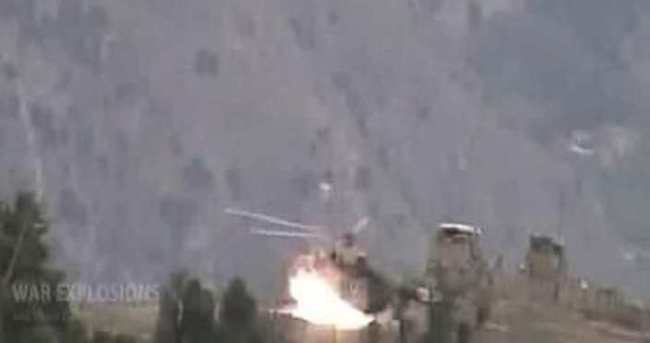 Taliban, Afgan ordusu helikopterini  havaya uçurdu