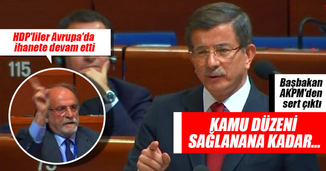 Başbakan Davutoğlu AKPM’de sert çıktı