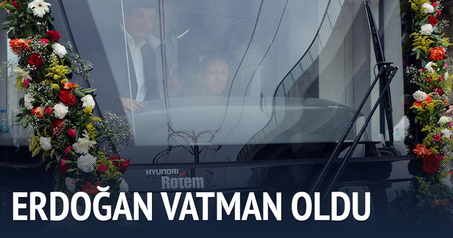 Cumhurbaşkanı Erdoğan tramvay kullandı