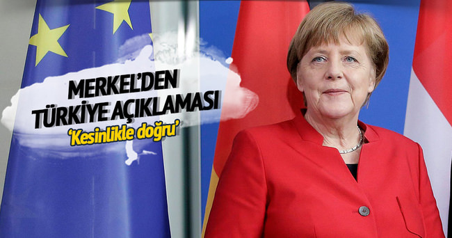 Merkel: Türkiye-AB Anlaşması kesinlikle doğru