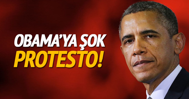 Obama’ya o ülkede şok protesto!