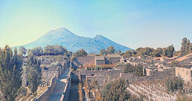 Öfkeli yanardağ ve Pompei