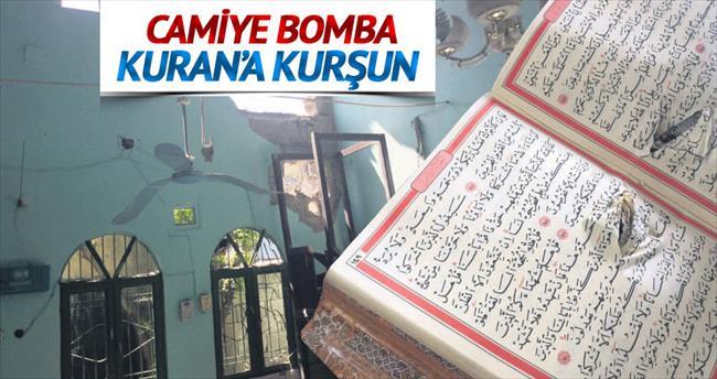 Camiye bomba Kuran’a kurşun