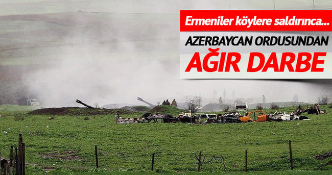 Ermenistan ordusu Azerbaycan’daki yerleşim birimlerini hedef aldı