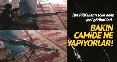 Yüksekova’da PKK’lılar camide görüntülendi!
