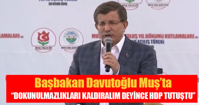 Başbakan Davutoğlu: HDP’nin paçası tutuştu