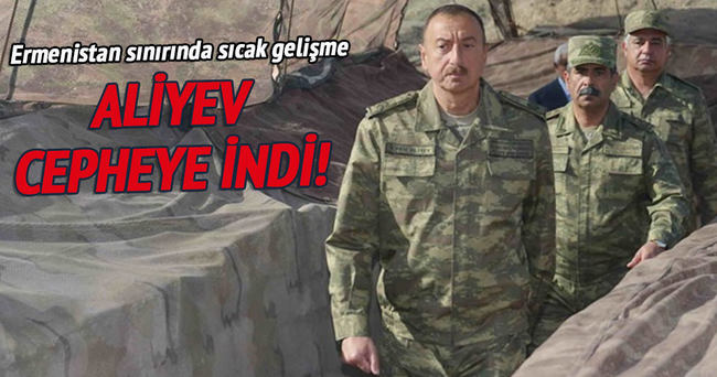 Aliyev, cephe hattında incelemelerde bulundu