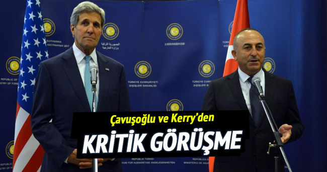 Dışişleri Bakanı Çavuşoğlu, Kerry ile Suriye’yi görüştü