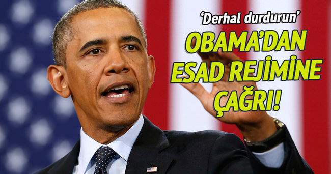 Obama’dan Esad rejimine çağrı!