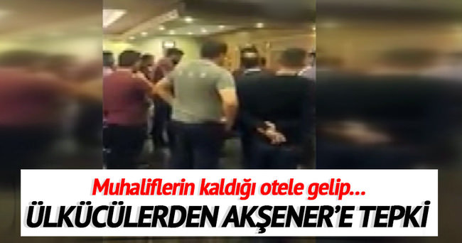 Ülkücüler Akşener taraftarlarının toplantı yaptığı oteli bastı